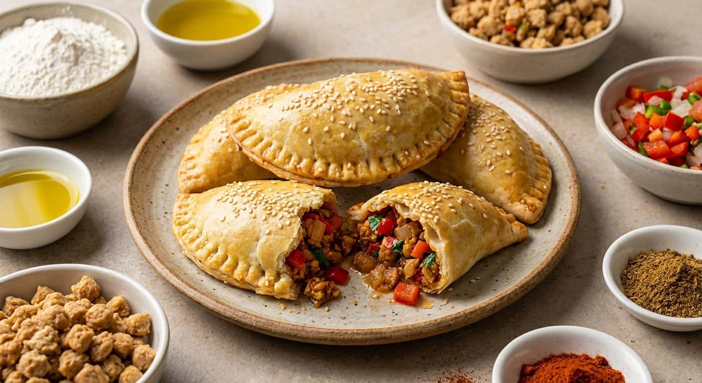 Empanadas Veganas de Soja Texturizada