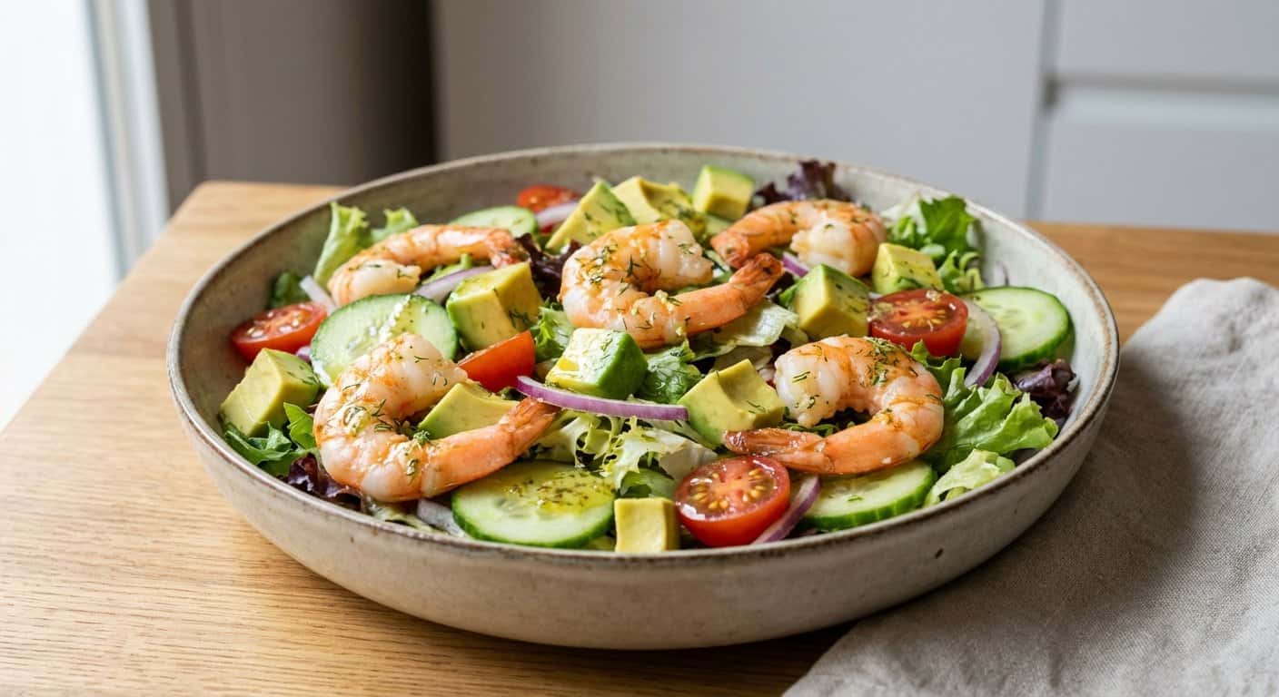 Ensalada de Gambas con Aguacate