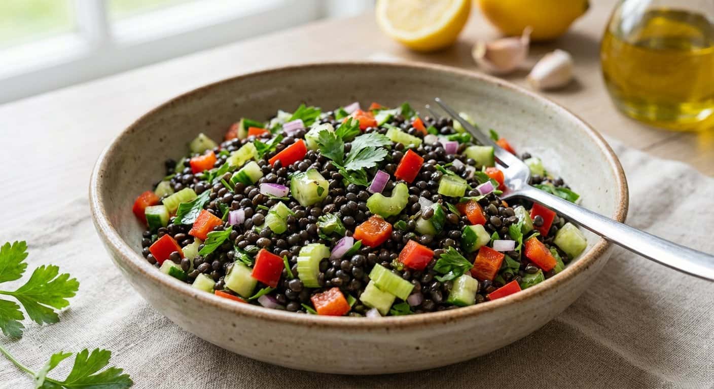 Ensalada de Lentejas Beluga