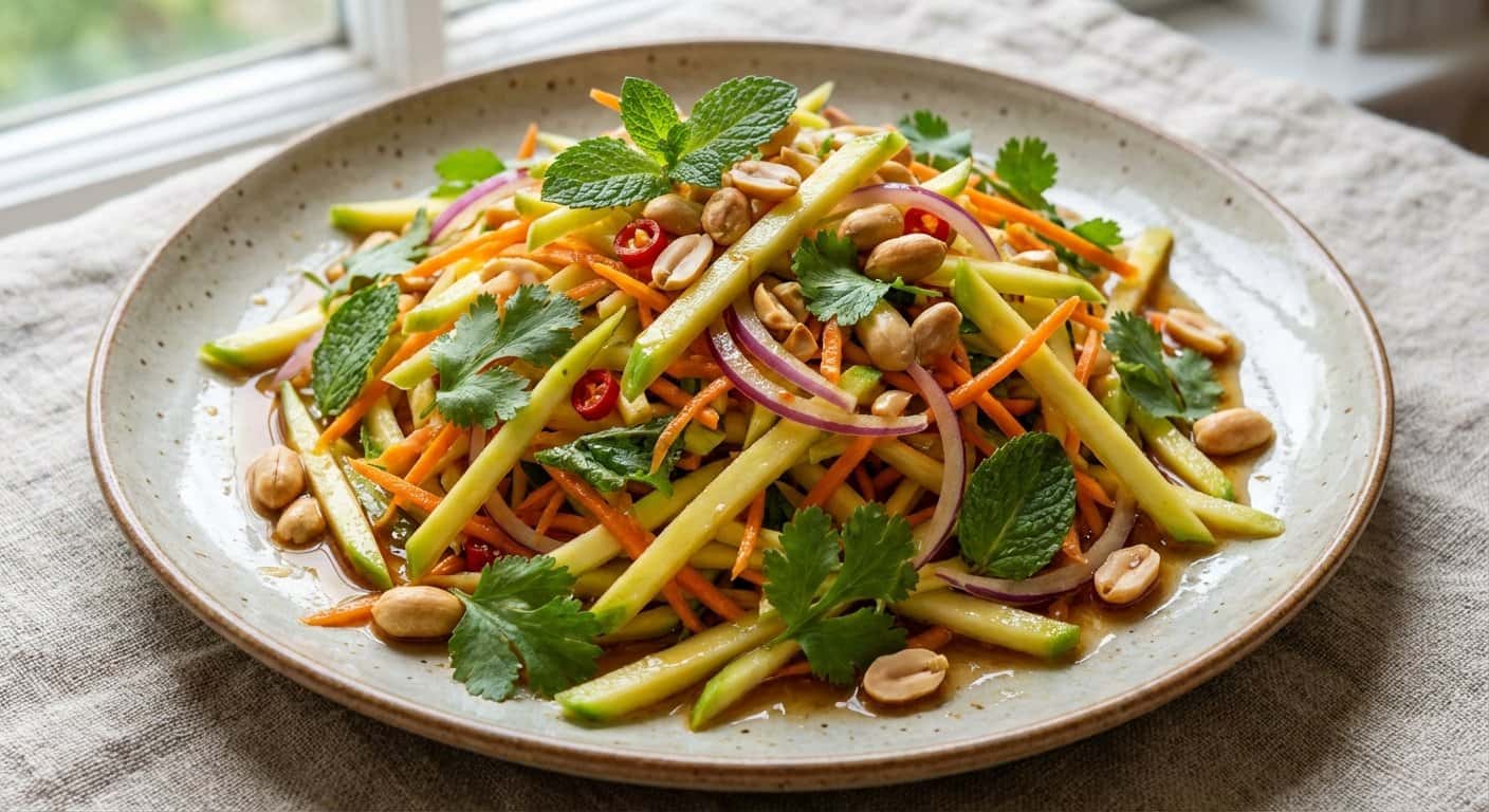 Ensalada de Mango Verde Tailandesa