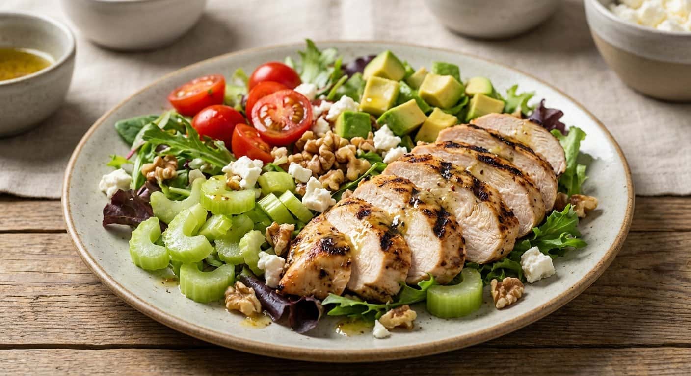 Ensalada de Pollo a la Plancha con Apio