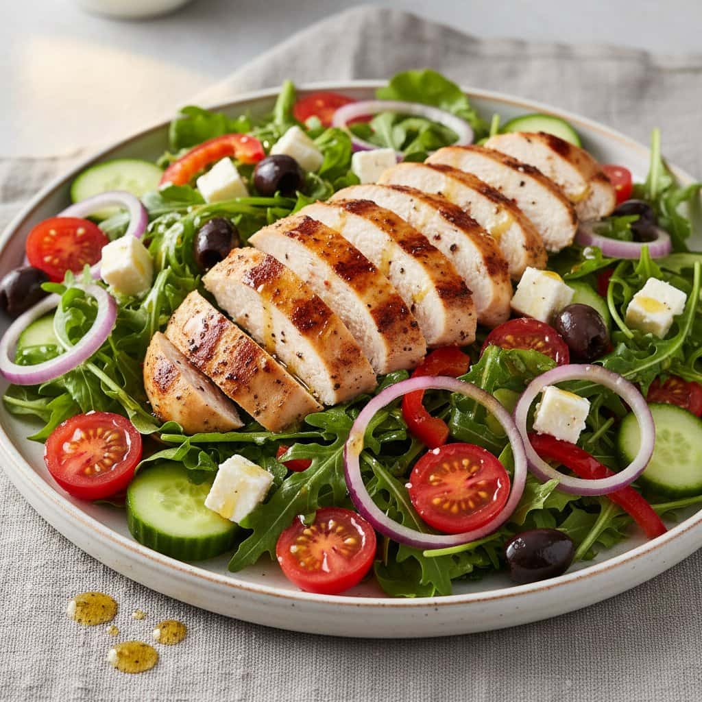Ensalada de Pollo Mediterránea
