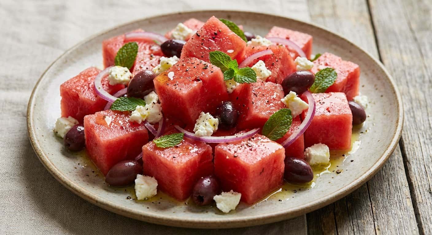 Ensalada de Sandía y Feta
