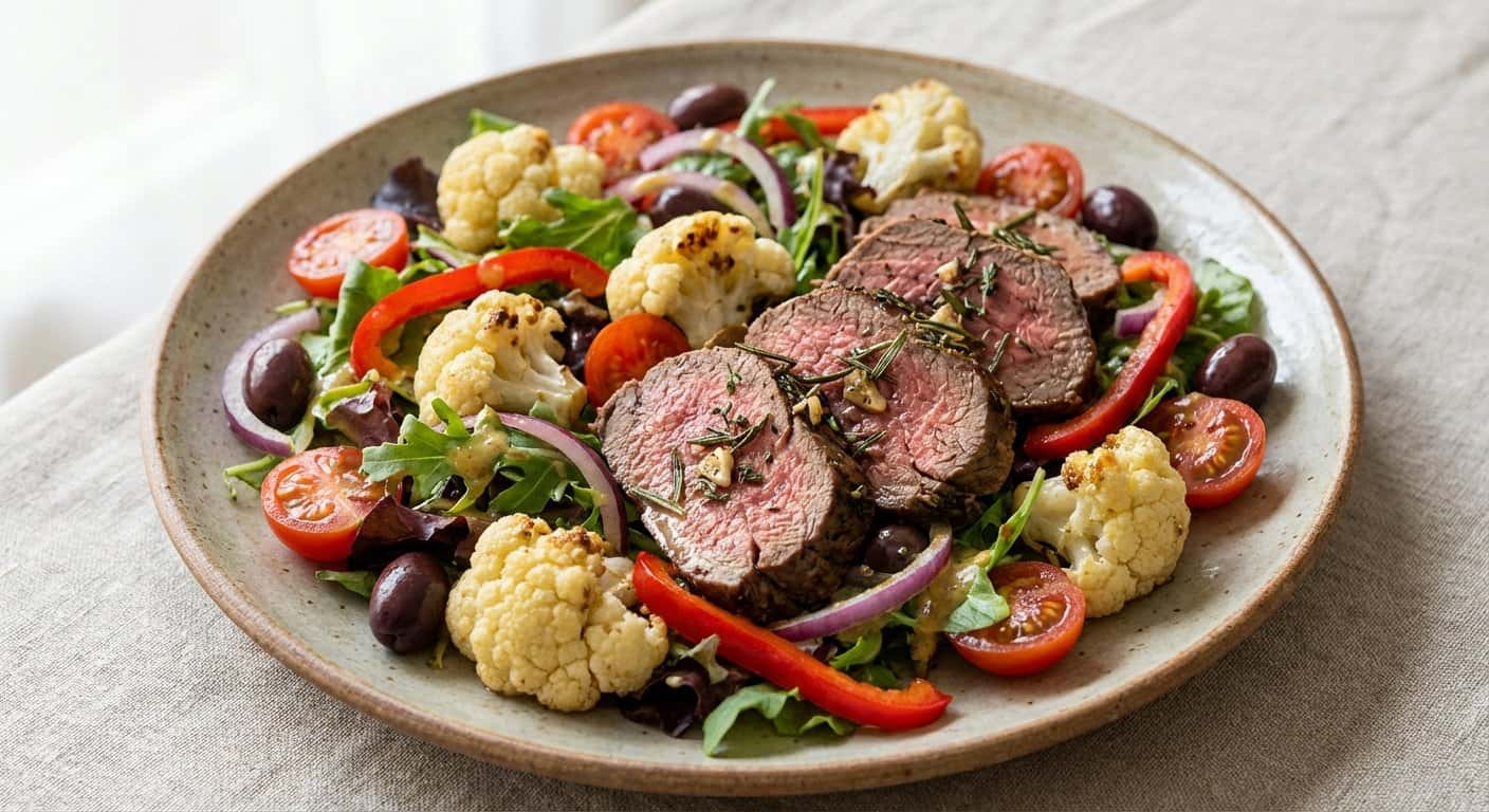 Ensalada de Ternera al Casera con Coliflor