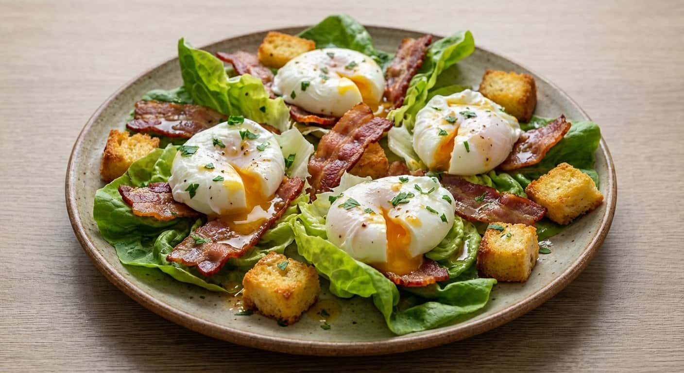 Ensalada Lyonésa Alsaciana con Mantequilla