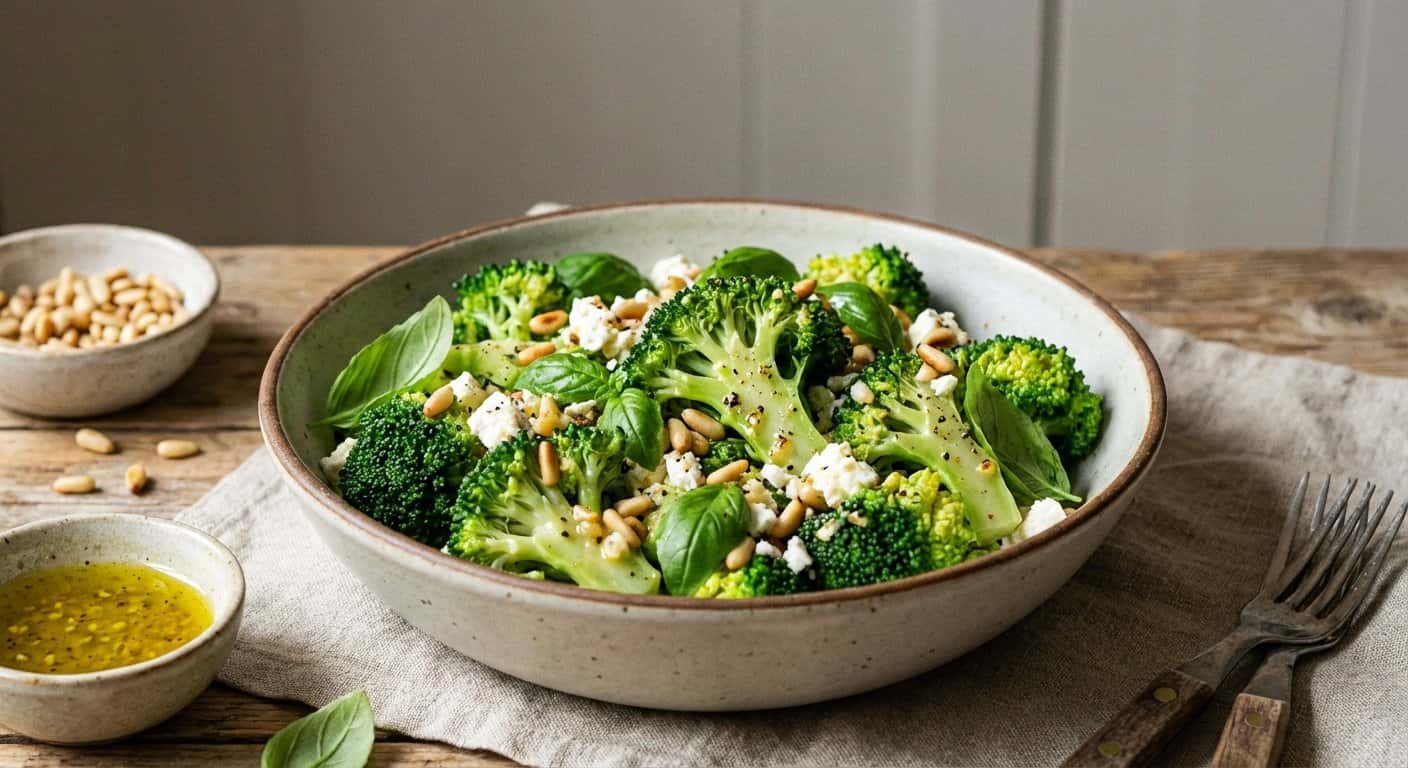 Ensalada Rápida de Brócoli y Albahaca