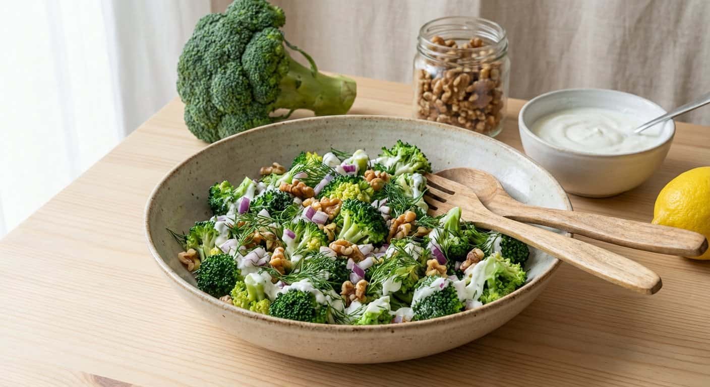 Ensalada Rápida de Brócoli y Eneldo