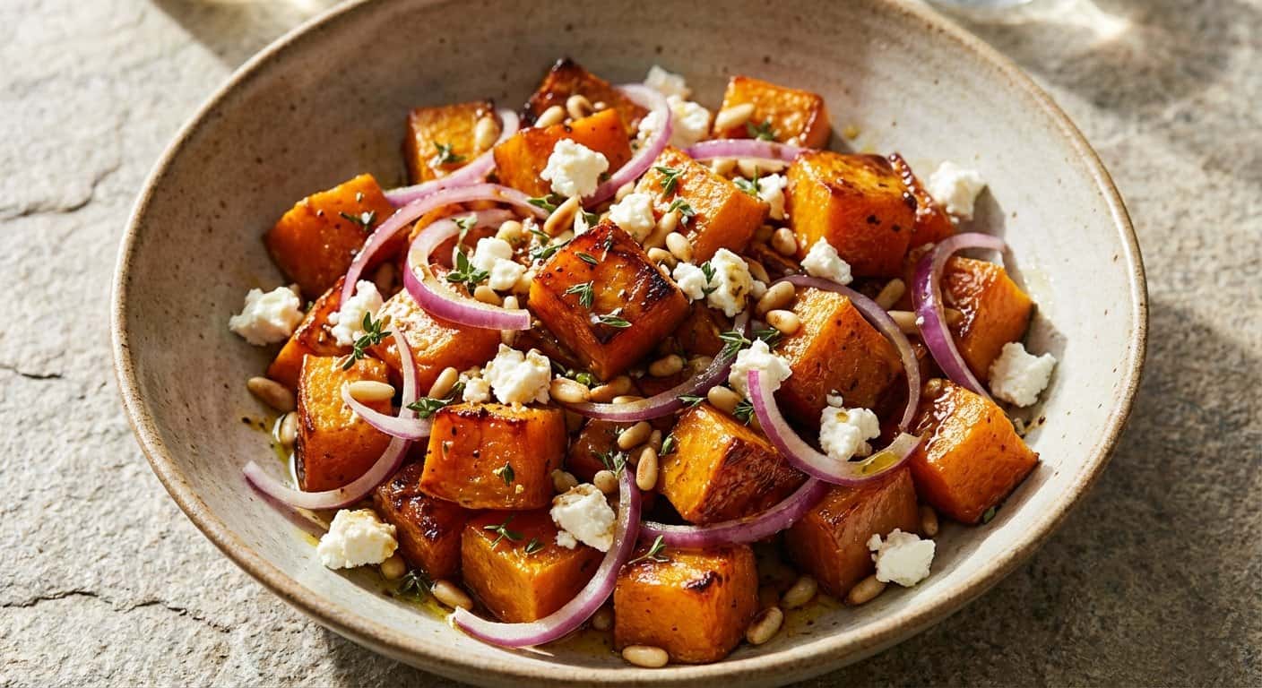 Ensalada Rápida de Calabaza y Tomillo