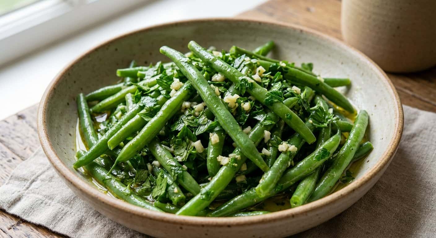 Ensalada Rápida de Judías Verdes y Perejil