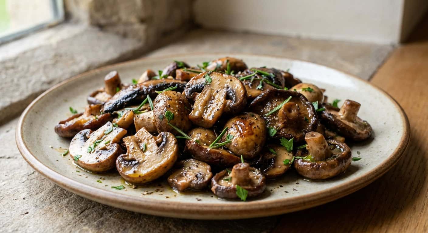 Ensalada rápida de setas y romero