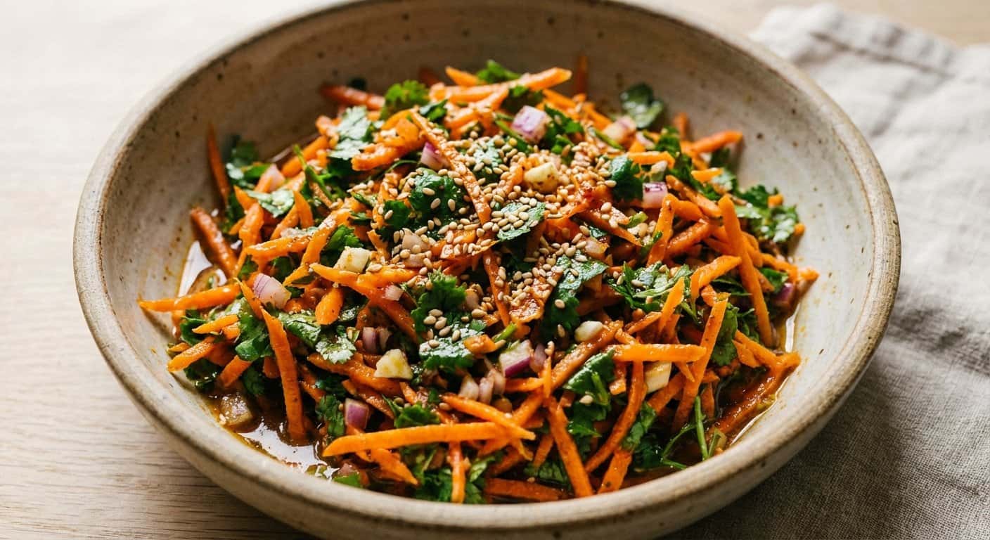 Ensalada Rápida de Zanahoria y Cilantro