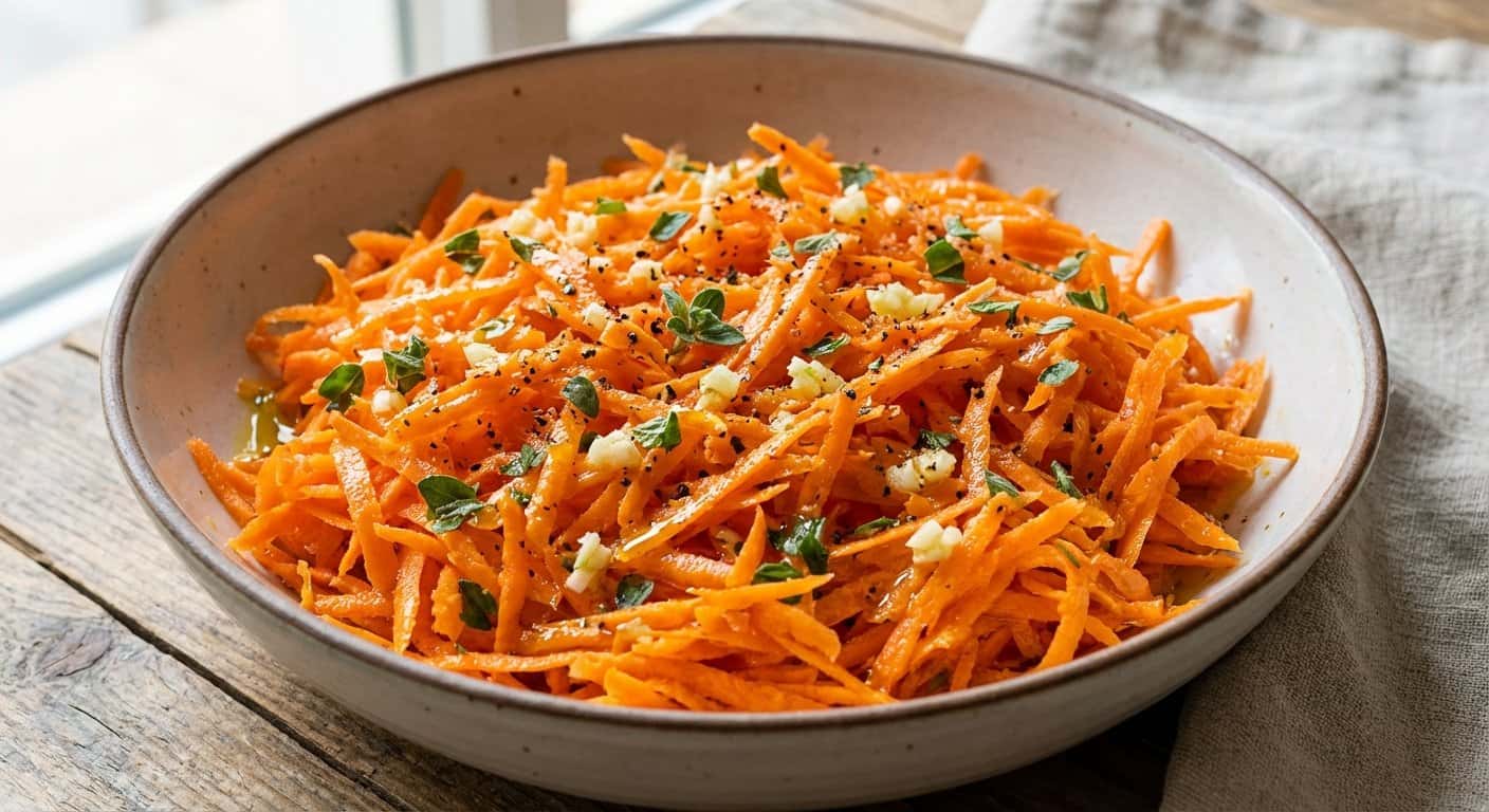 Ensalada Rápida de Zanahoria y Orégano