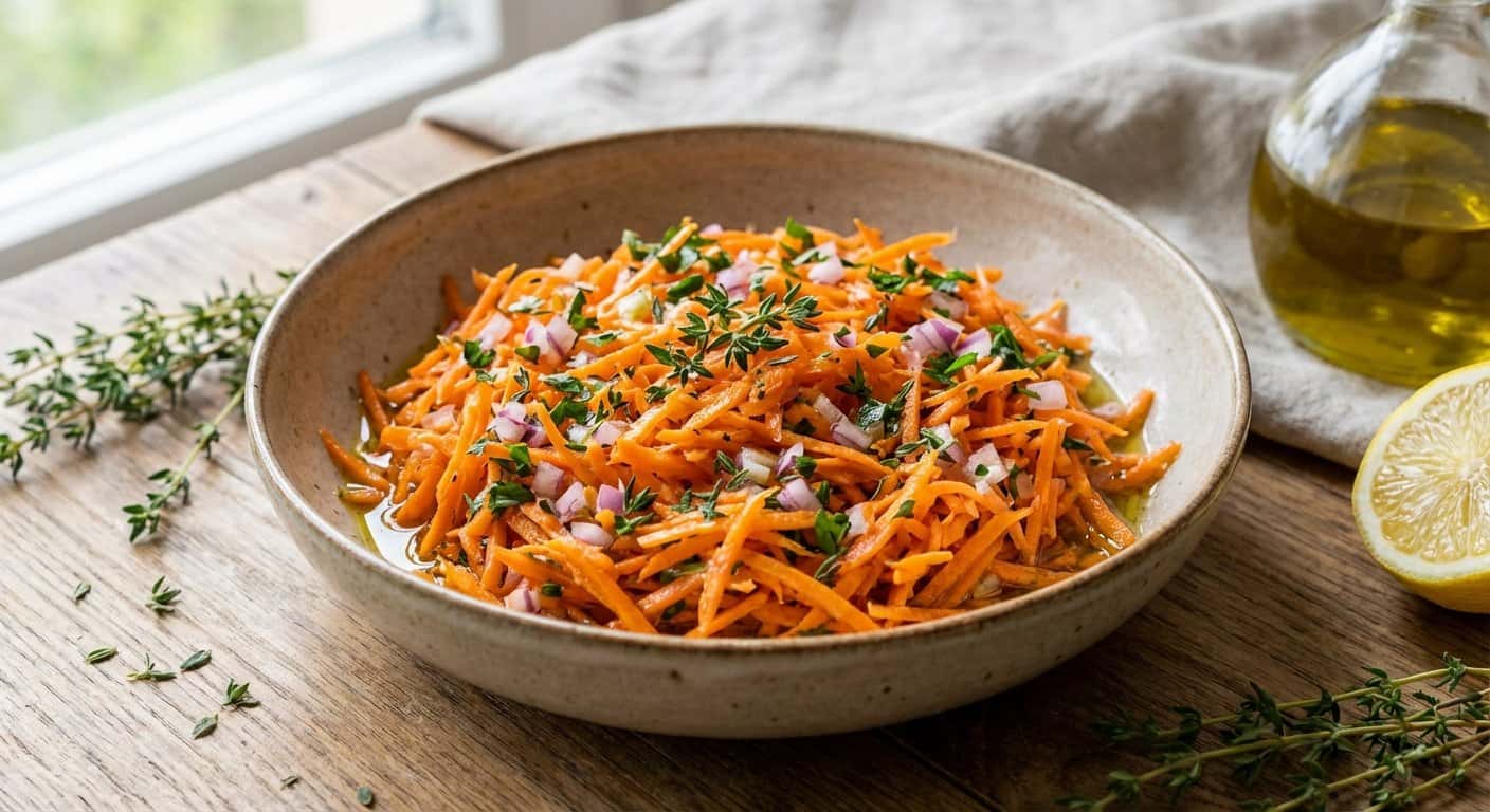 Ensalada Rápida de Zanahoria y Tomillo