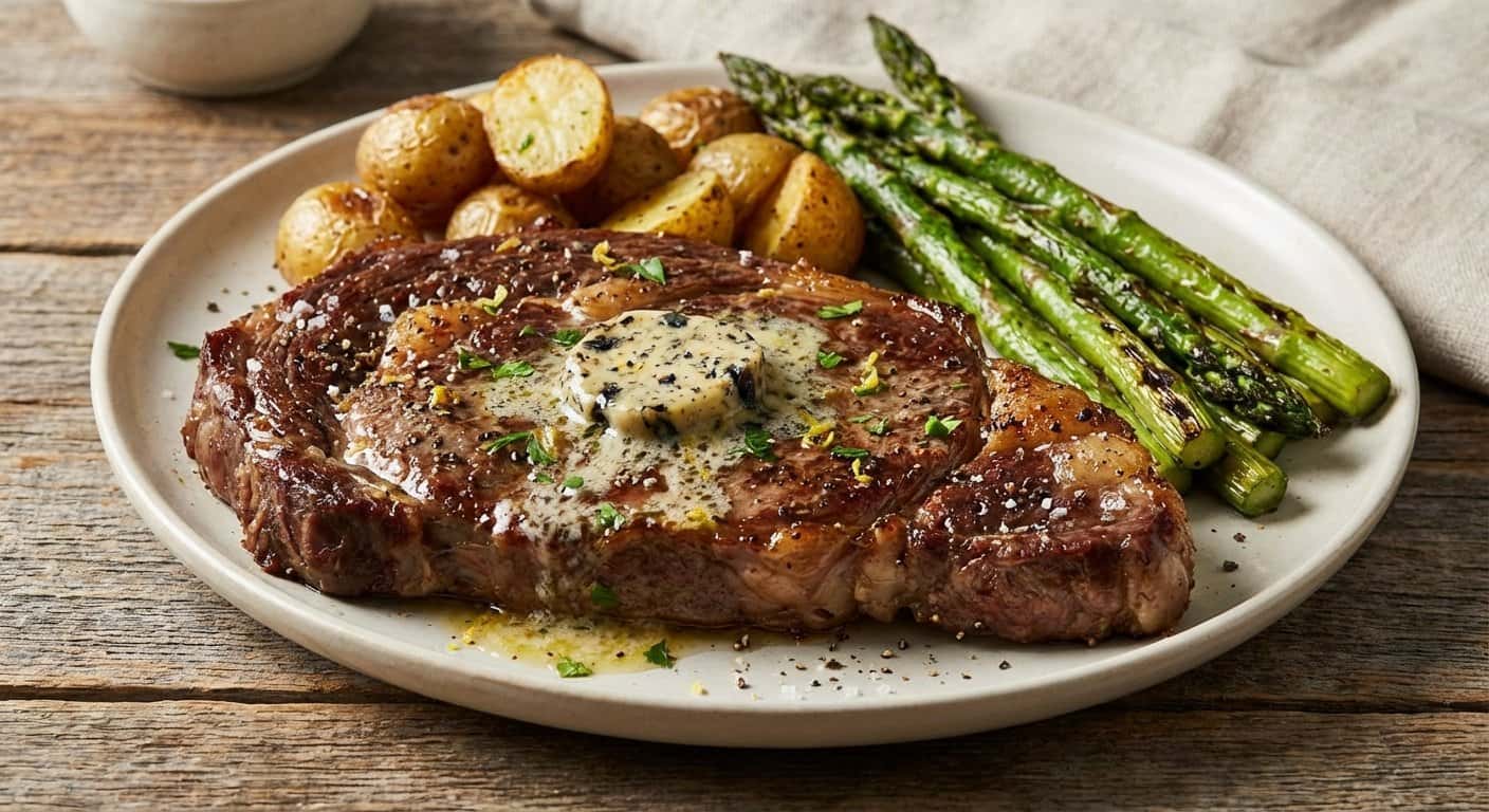 Filete de Res con Mantequilla de Ajo Negro