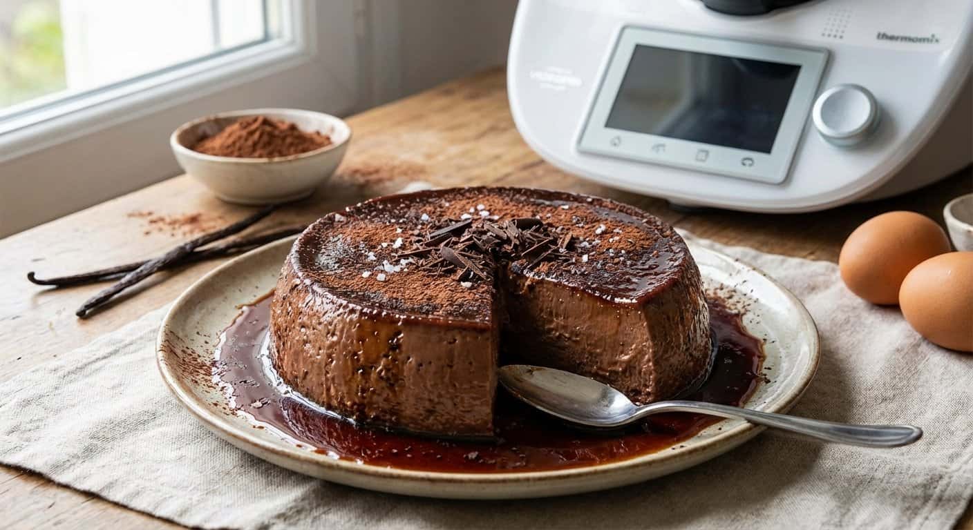 Flan de Cacao en Thermomix