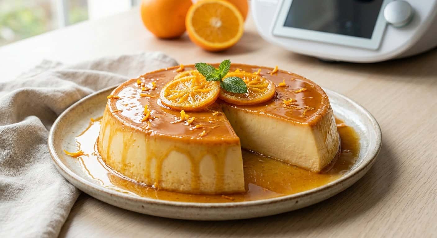 Flan de Naranja en Thermomix