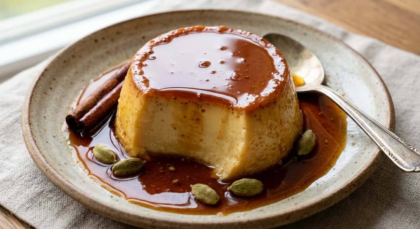 Flan Tradicional de Cardamomo