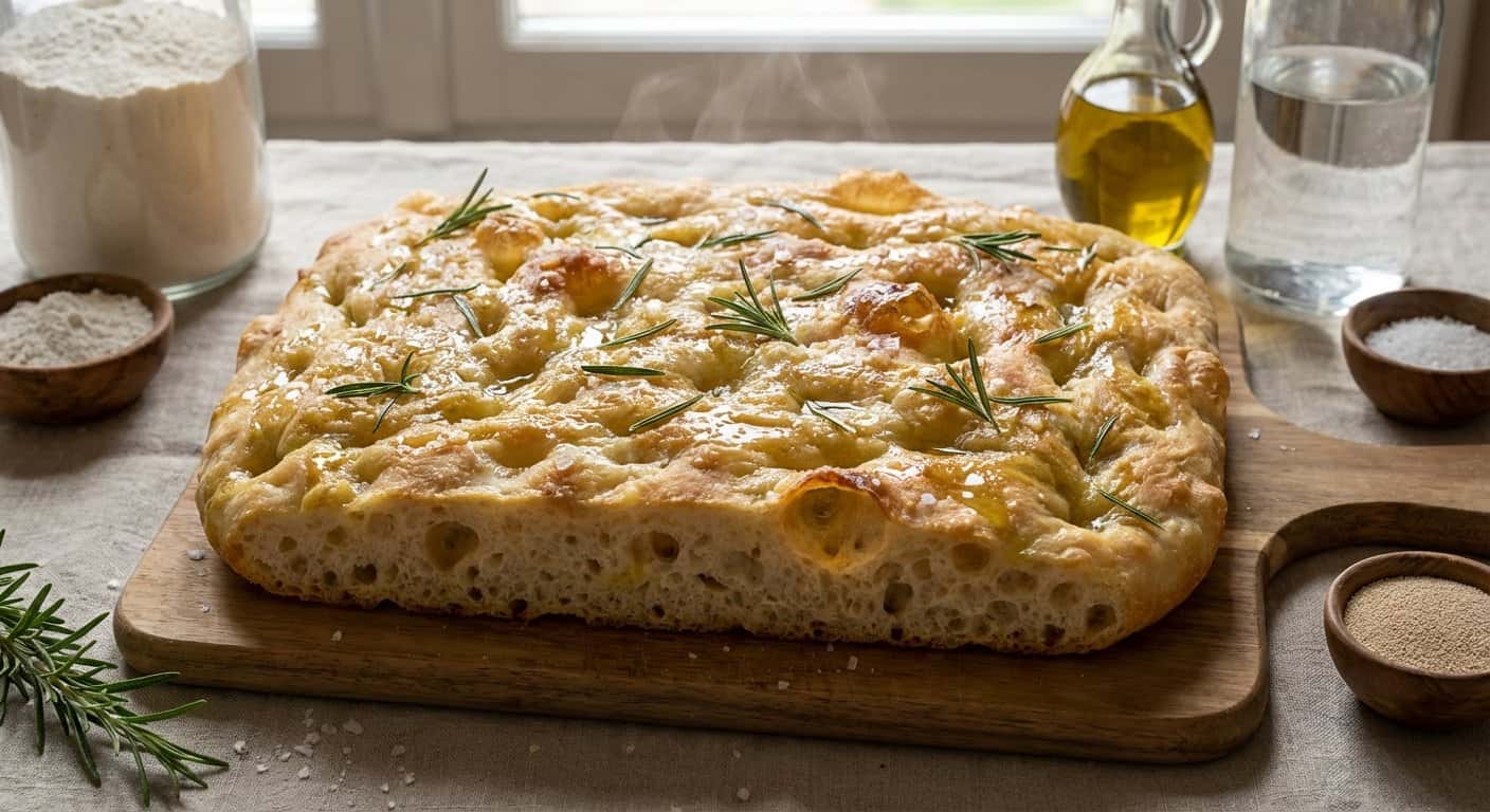 Focaccia con Prefermento