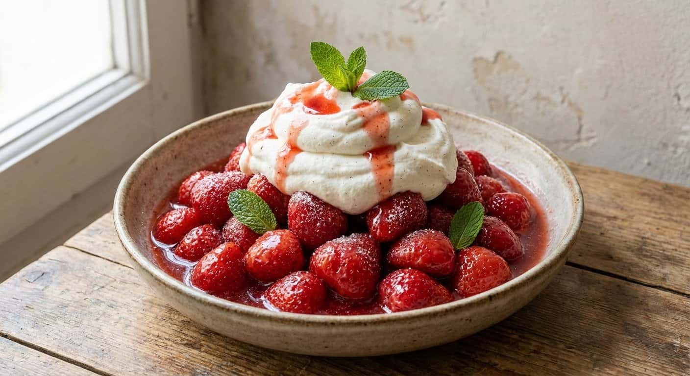 Fresas con nata