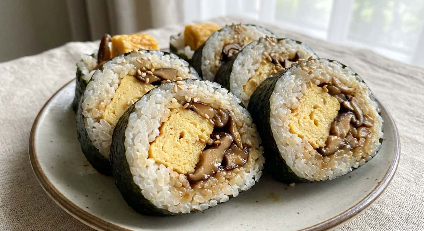 Futomaki de Tortilla y Shiitake