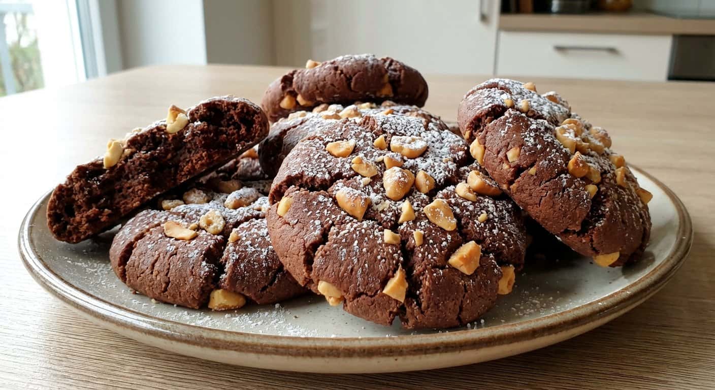 Galletas Caseras de Cacahuete y Cacao