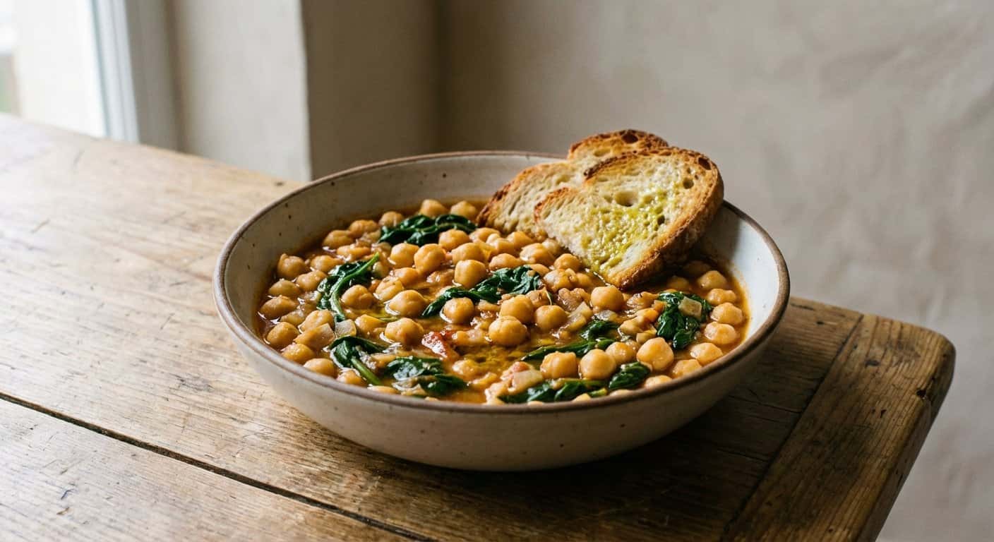 Garbanzos con Espinacas Caseros