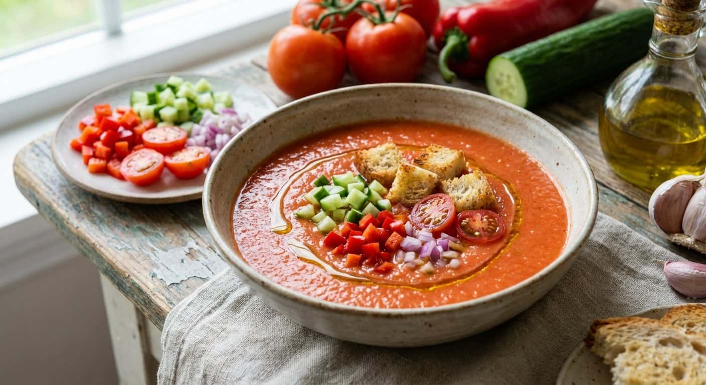 Gazpacho Andaluz al Estilo Clásico