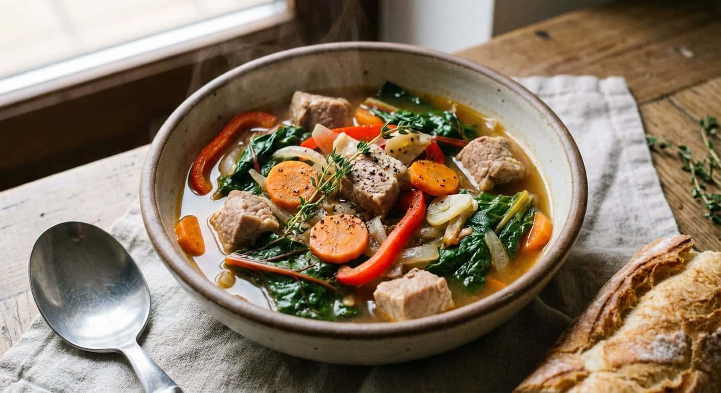 Guiso Ligero de Cerdo con Acelgas y Tomillo