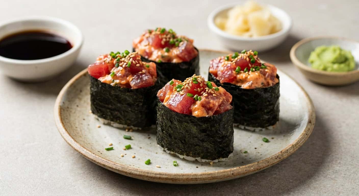 Gunkan de Atún Picante