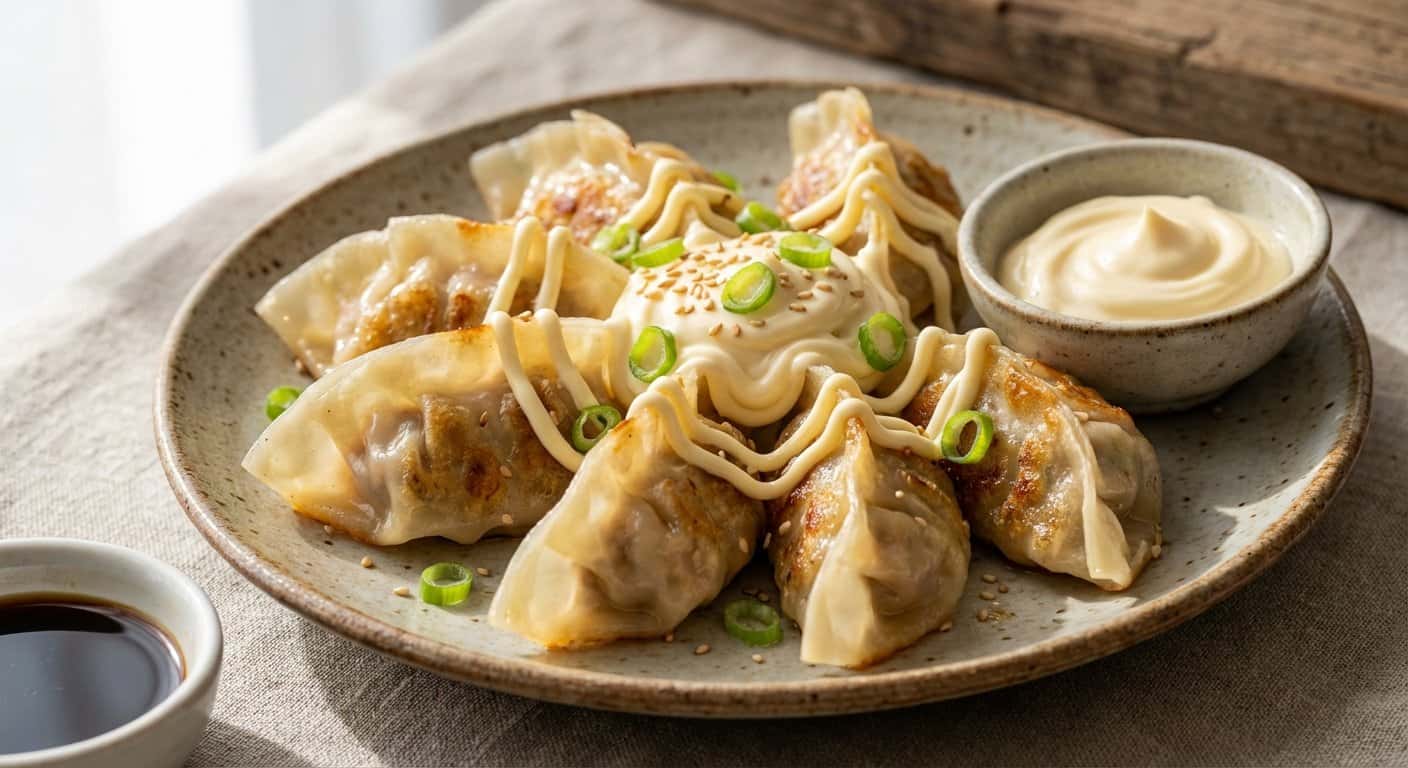 Gyoza de Atún con Mayonesa Japonesa