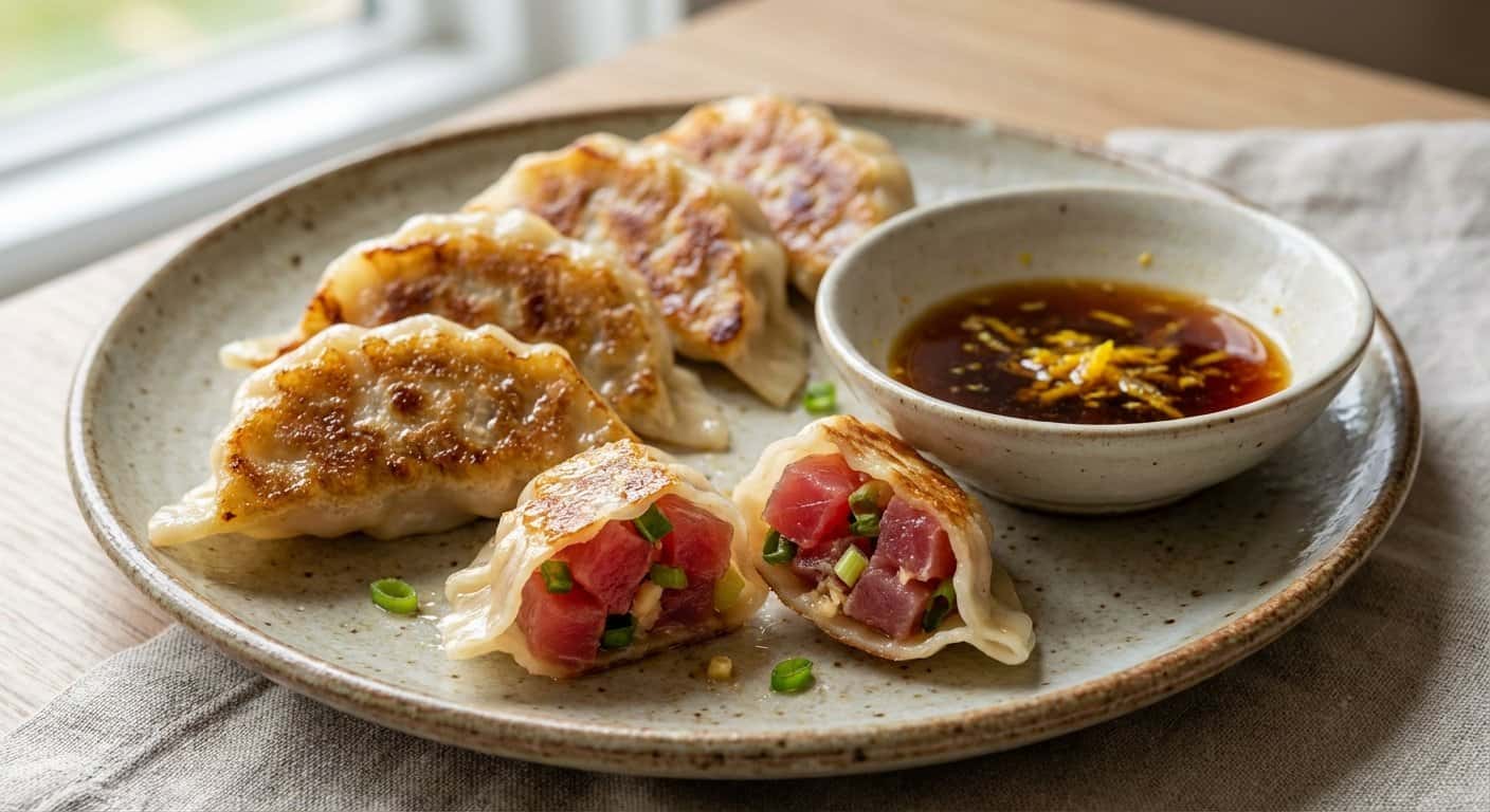 Gyoza de Atún con Salsa Ponzu