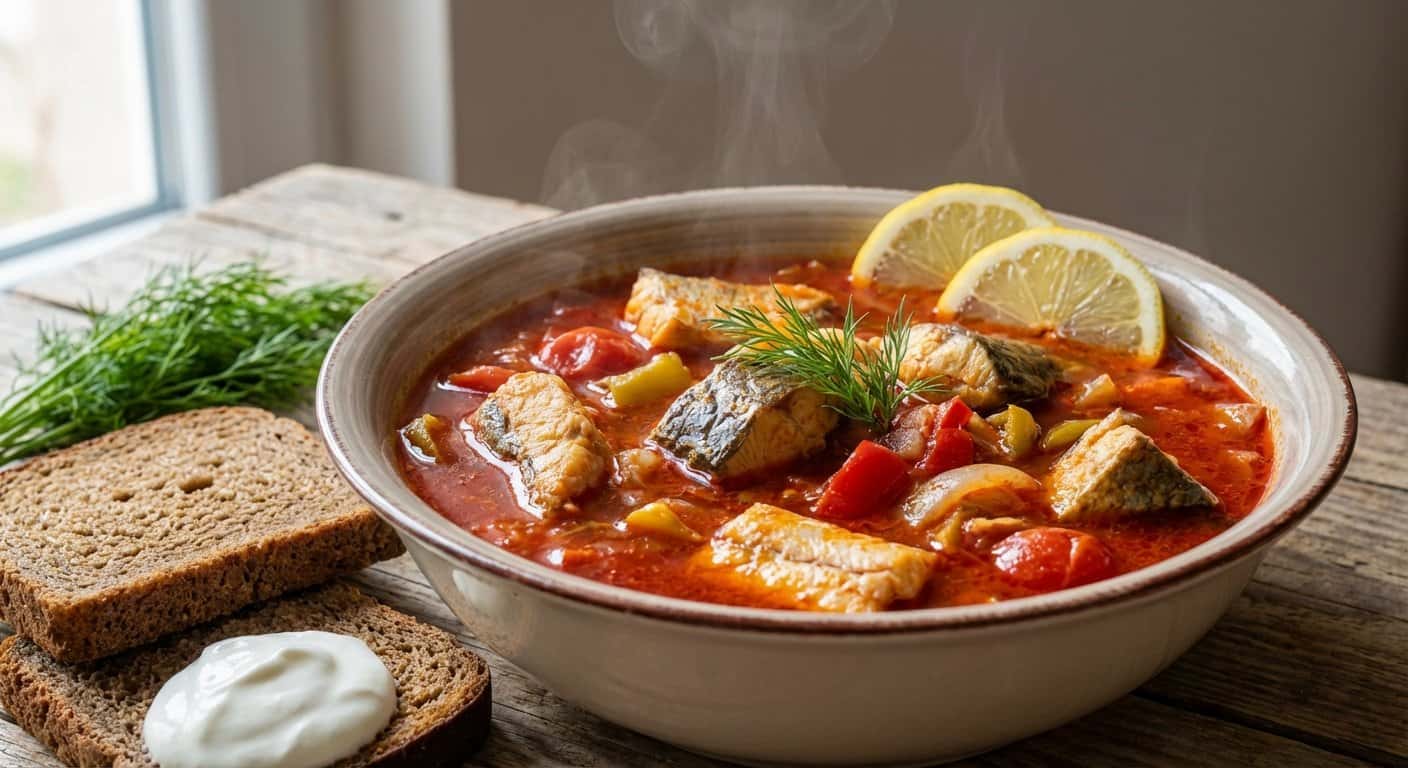 Halászlé (Sopa de Pescado Húngara)