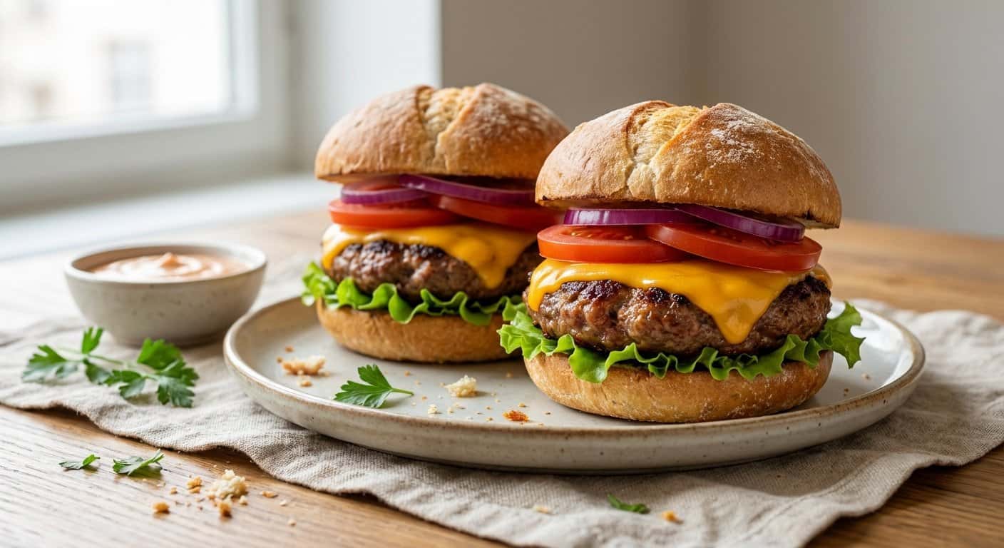 Hamburguesas Caseras de Ternera en Airfryer