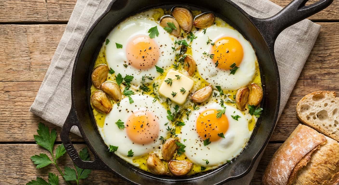 Huevos al Horno con Ajo