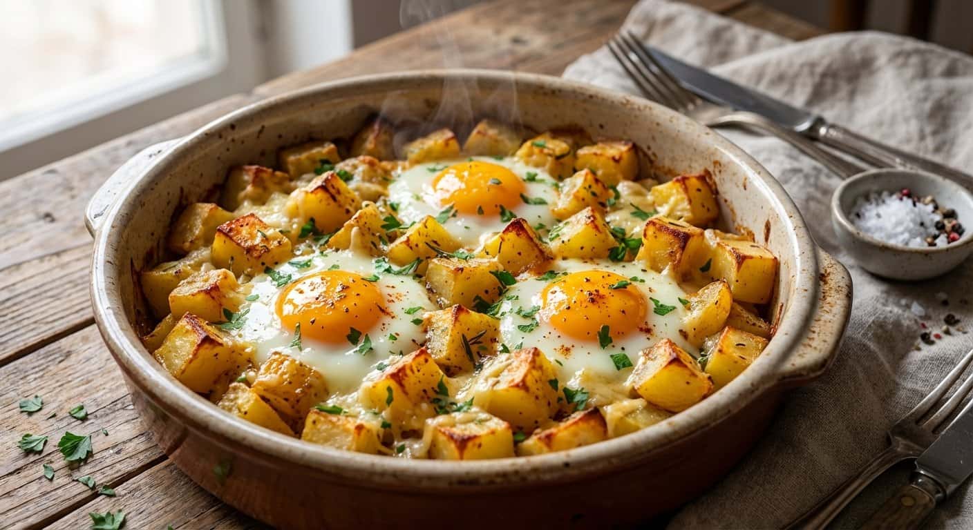 Huevos al Horno con Patatas
