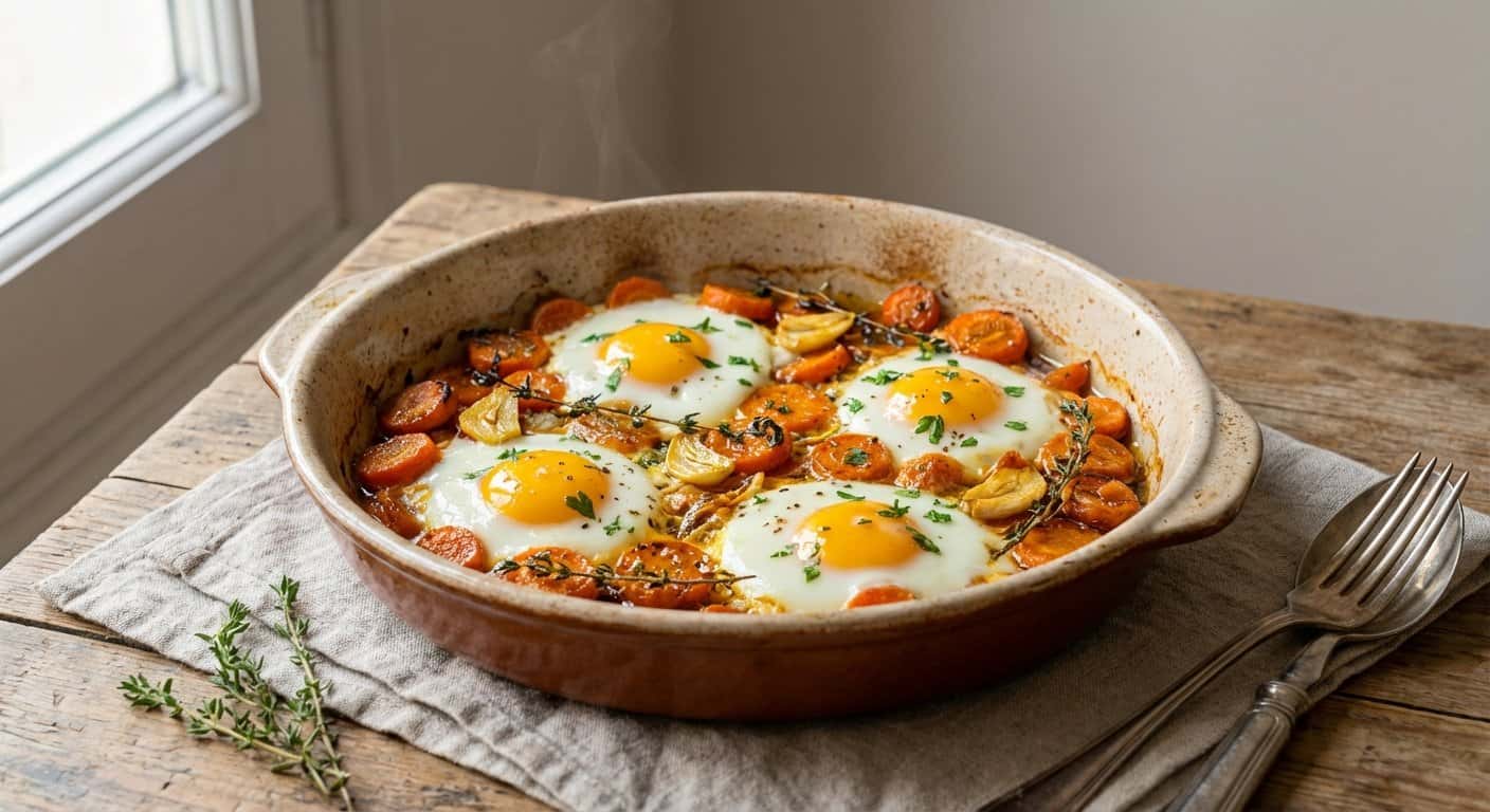 Huevos al Horno con Zanahoria