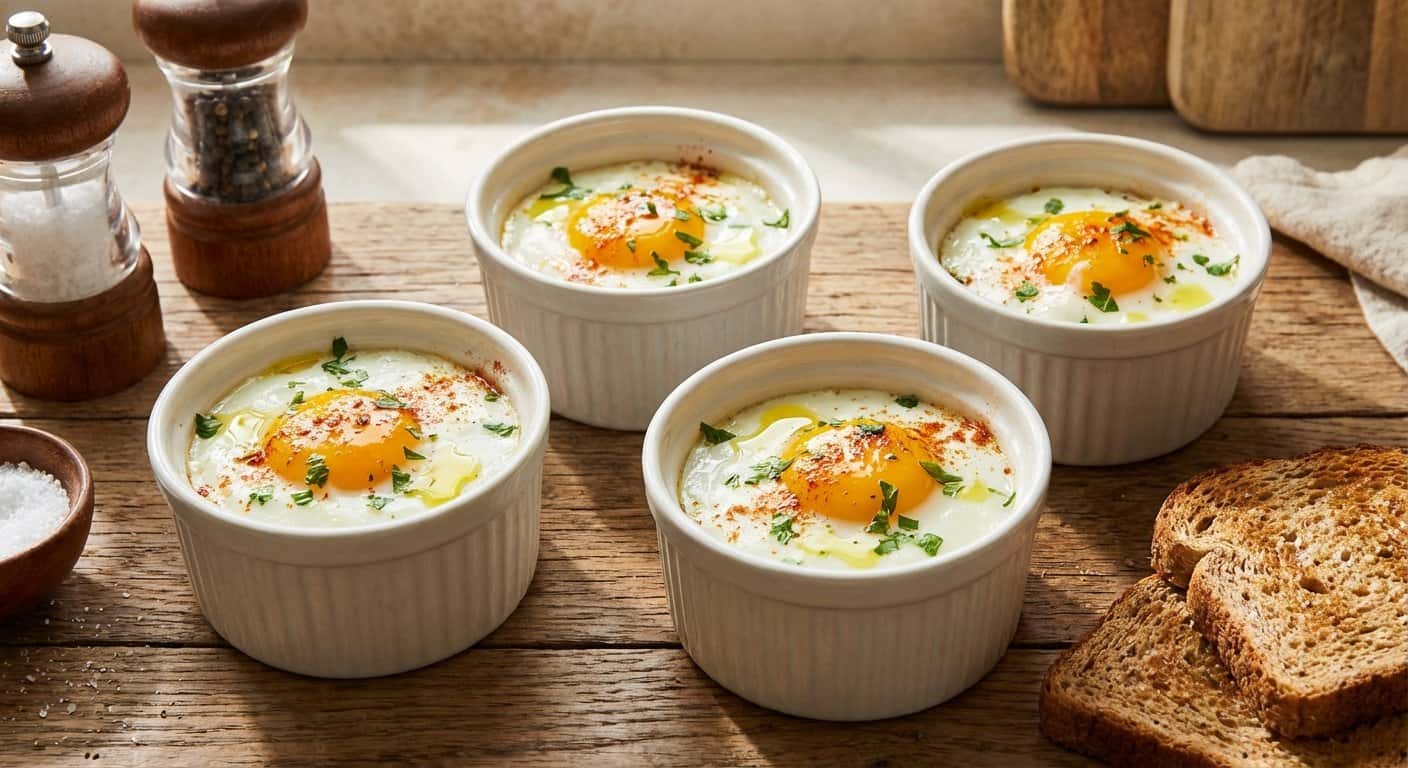 Huevos al Plato Individuales en Airfryer