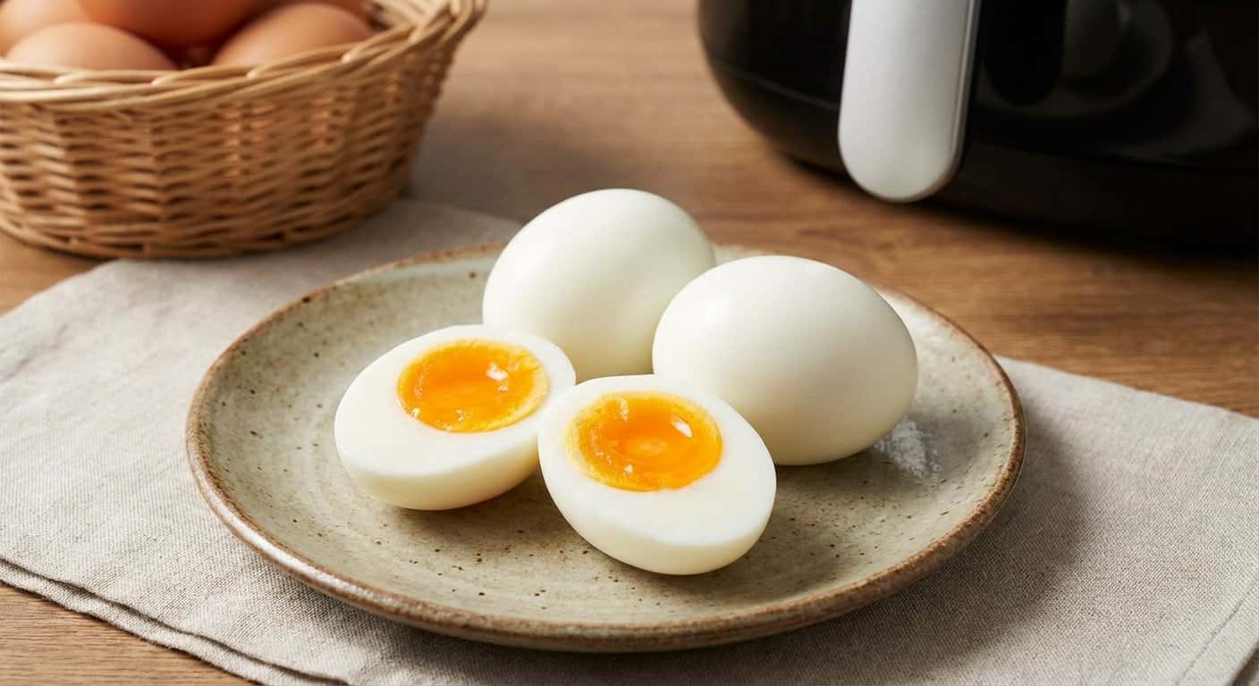 Huevos Cocidos Perfectos en Airfryer
