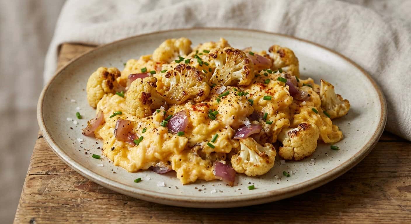 Huevos Revueltos con Coliflor