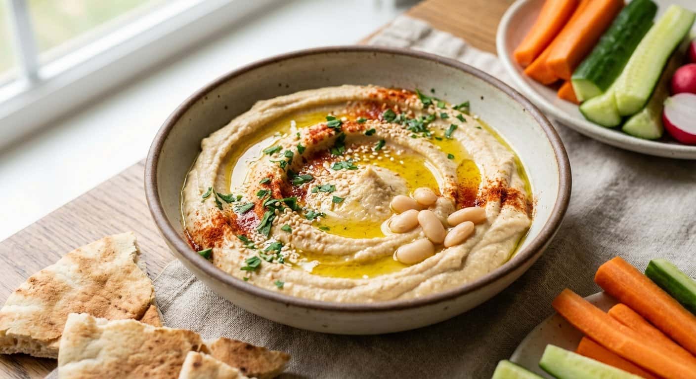 Hummus de Alubias Blancas con Cayena Suave