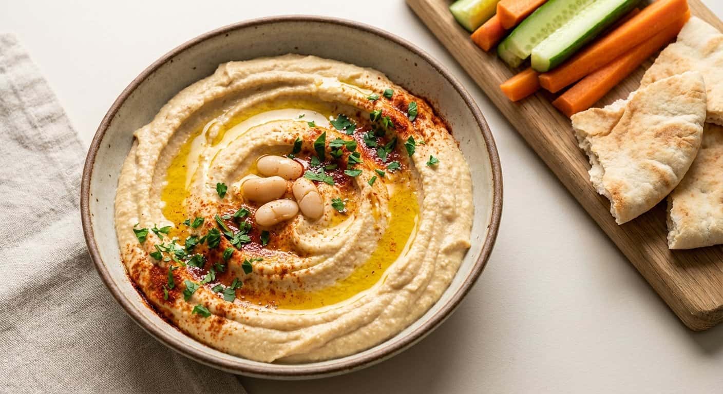 Hummus de Alubias Blancas con Pimentón