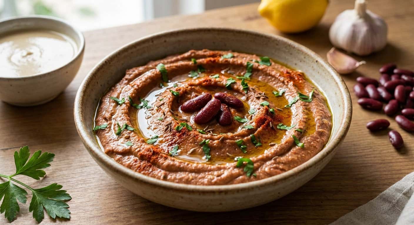 Hummus de Alubias Rojas con Comino en Thermomix