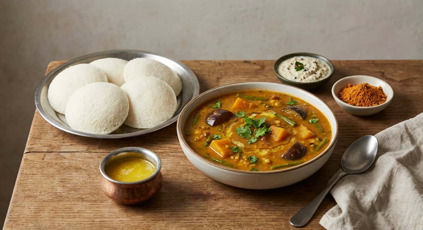 Idli con Sambar