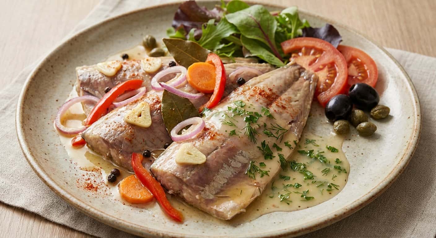 Jurel en Escabeche con Salsa Ligera