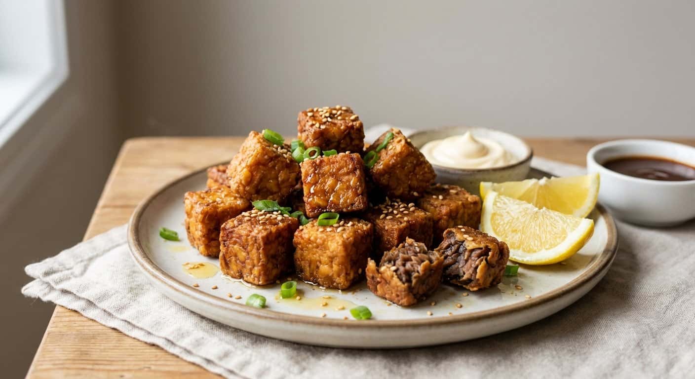 Karaage Vegano de Tempeh