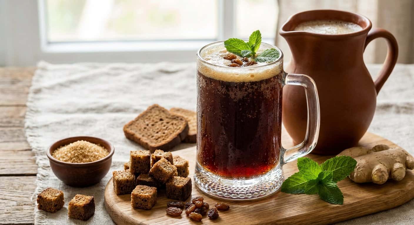 Kvass Tradicional de Pan Negro