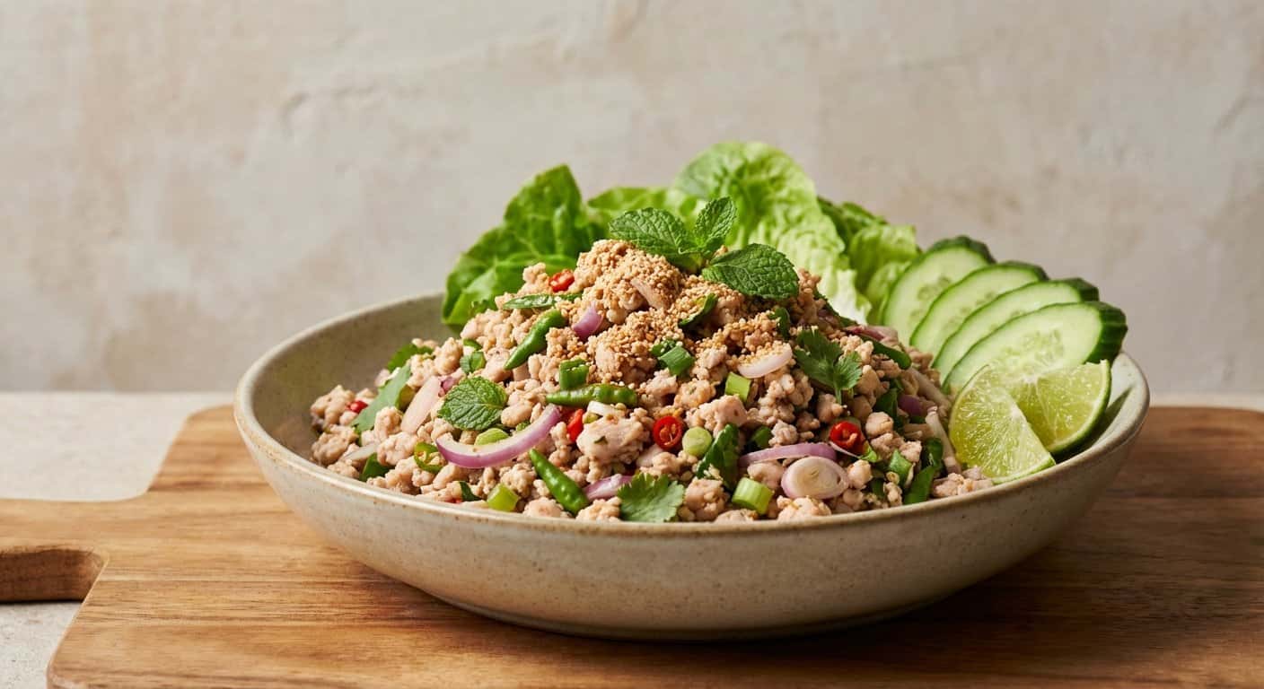 Larb de Pollo Tailandés