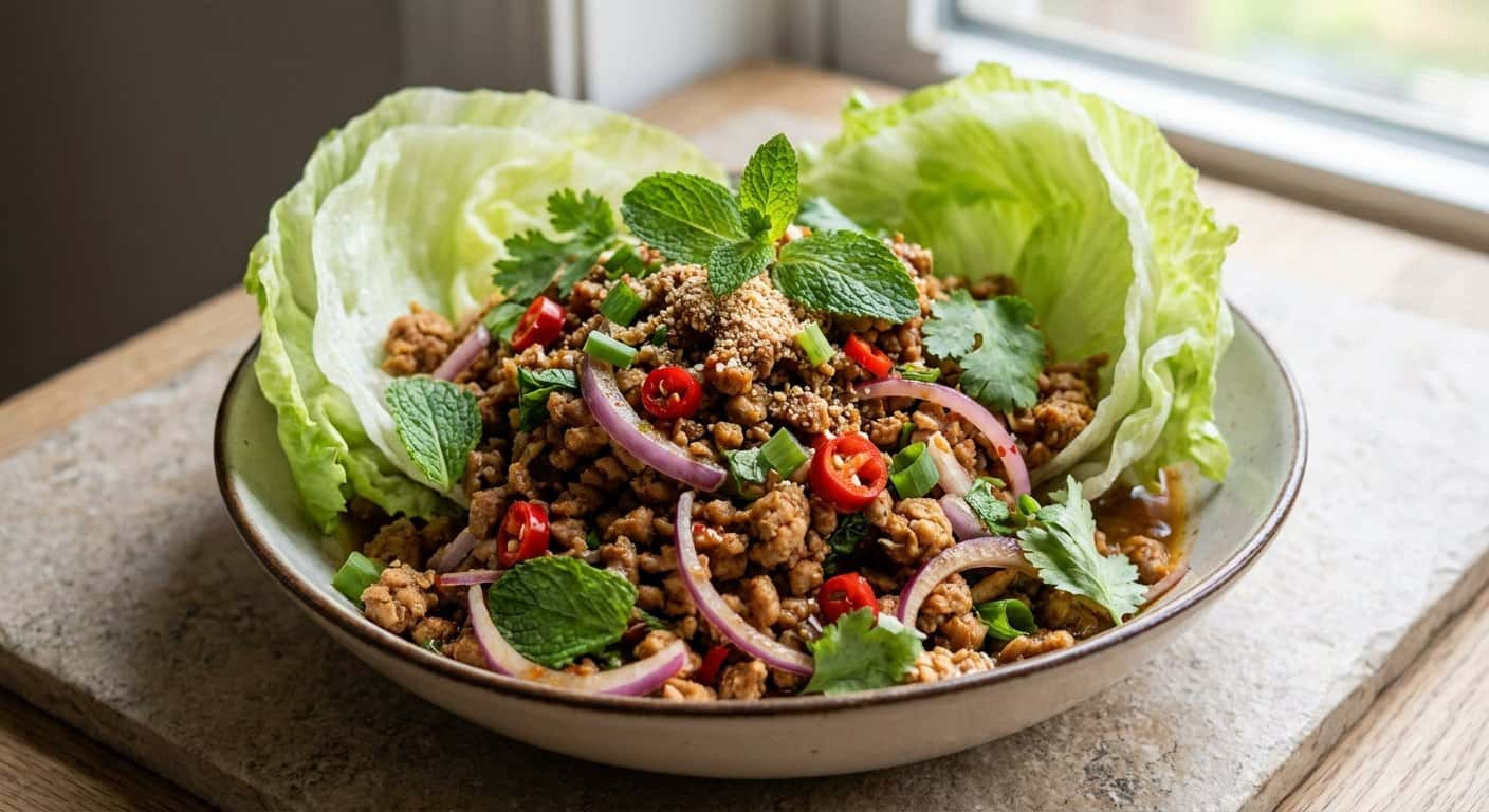 Larb Vegano Tailandés