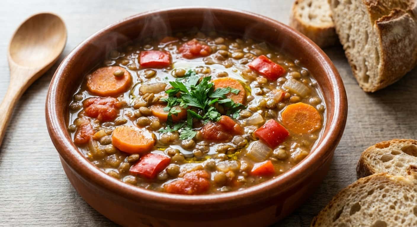 Lentejas Estofadas Veganas