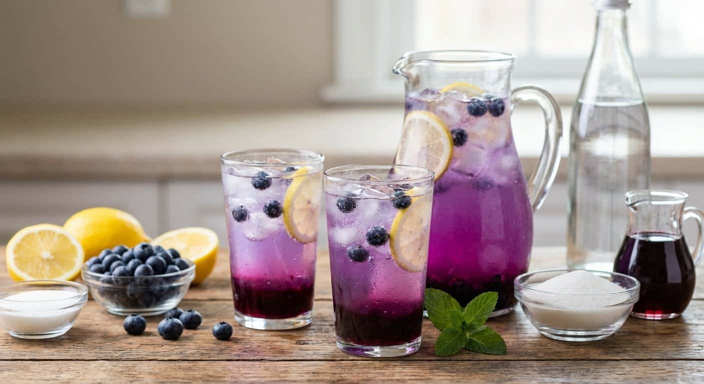 Limonada de arándanos